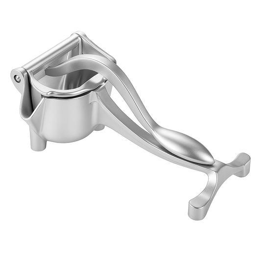 Prime Goods Heavy Duty Metal Manual Juicer Fruit Juice Squeezer for Pressing Lemons Oranges - Silver