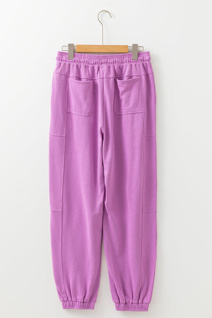 Threaded Pear Antonella Solid Color Jogger Pants