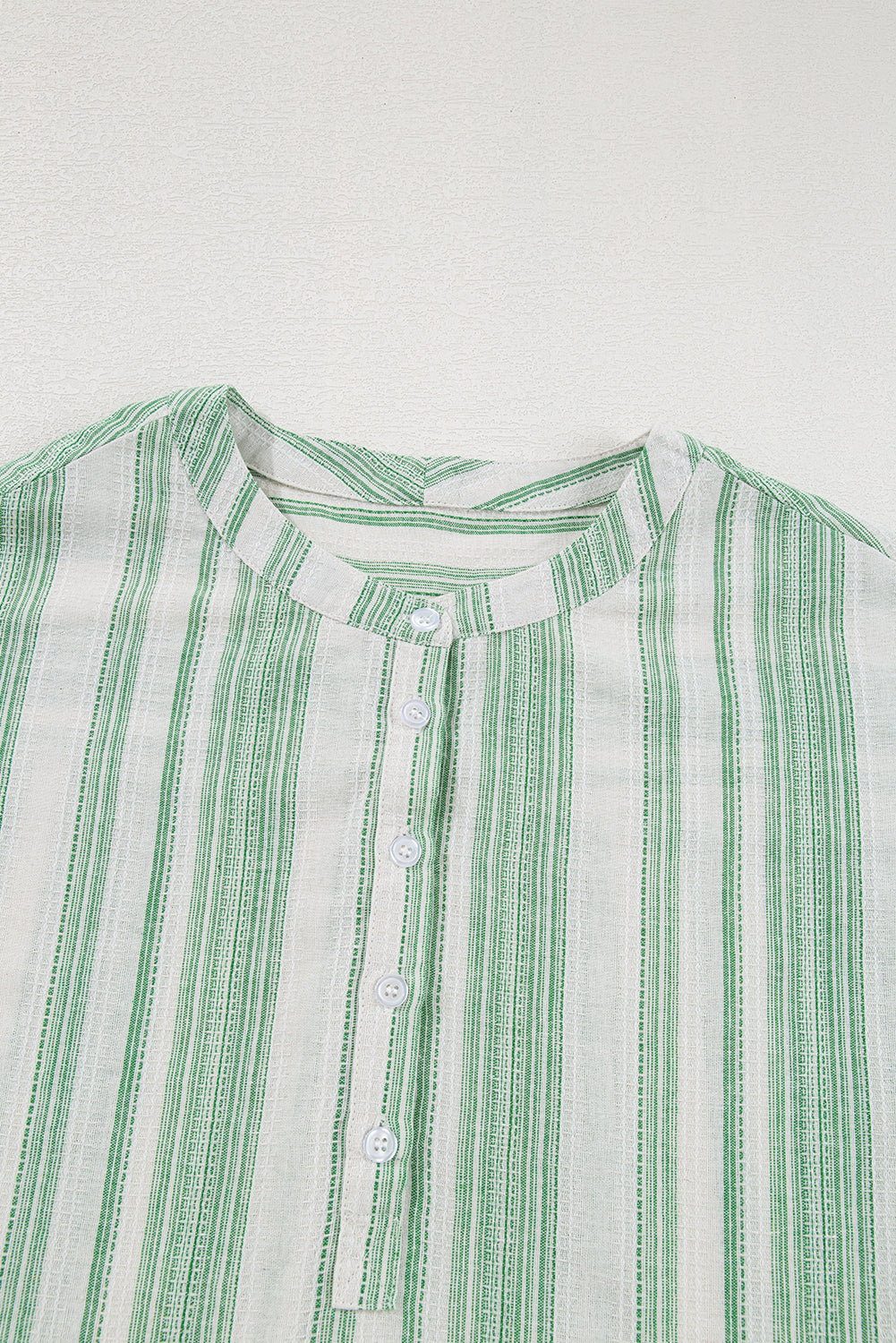 Threaded Pear Rosemary Short Sleeve Casual Blouse