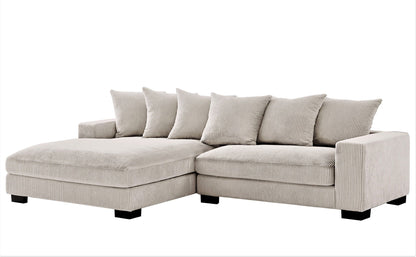 Luxe - Oversized 2 Piece Sectional Couches for Living Room, L Shaped Sofa With Chaise