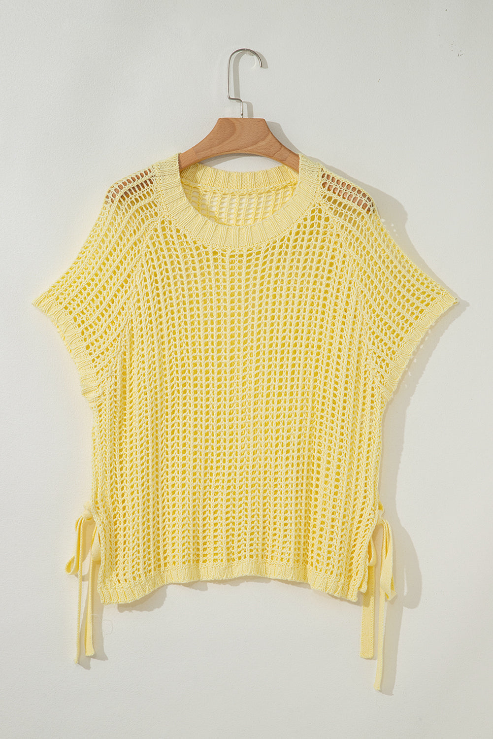Threaded Pear Celine Tied Short Sleeve Sweater