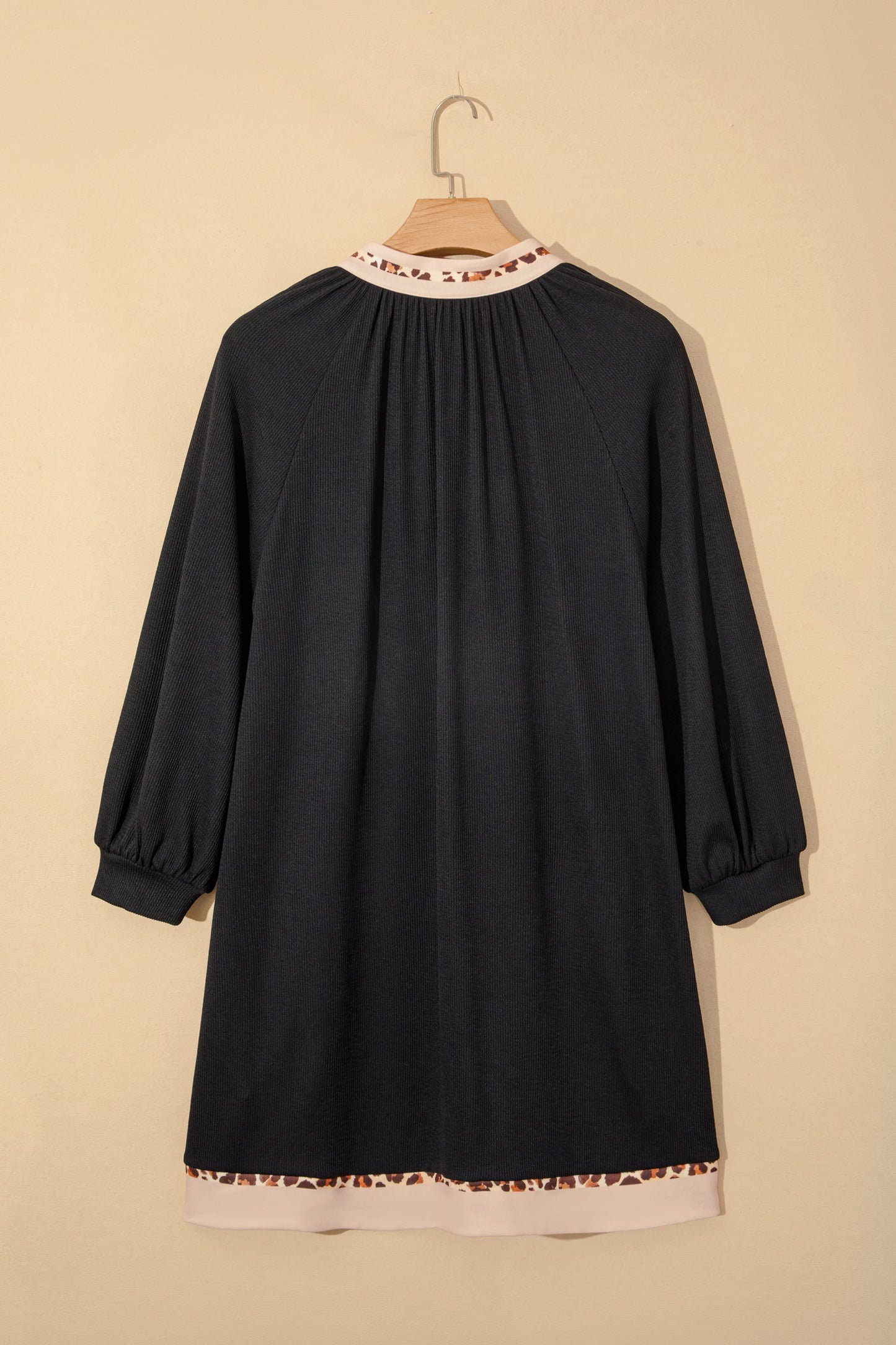 Threaded Pear Ainsley Block Trim Ribbed PLUS Dress