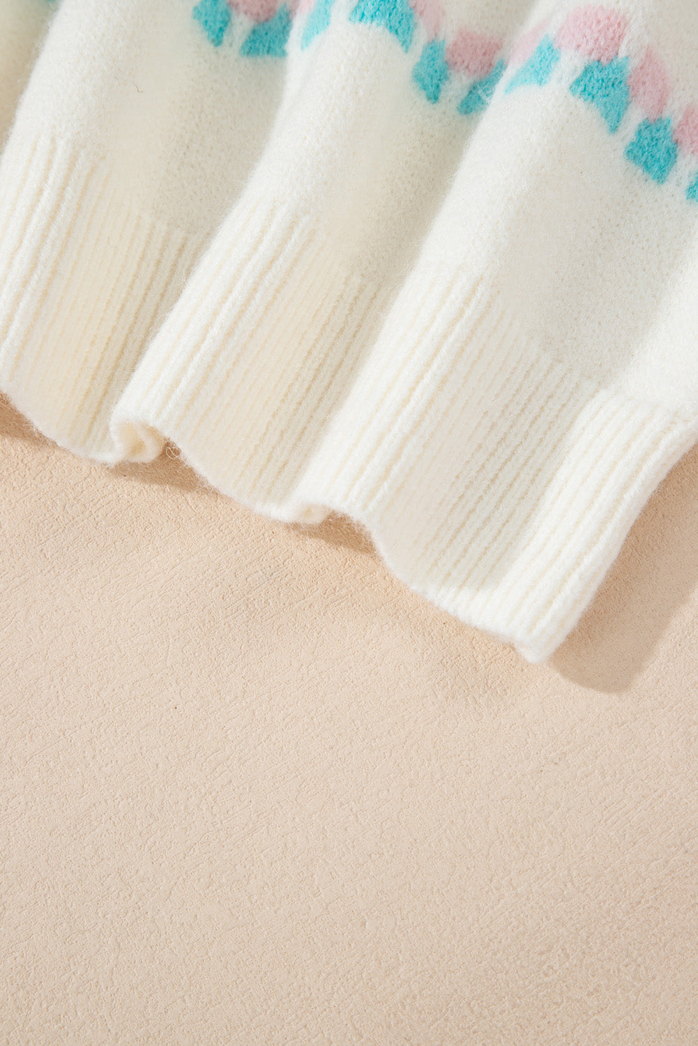 Threaded Pear Sofia Trim Drop Shoulder Sweater