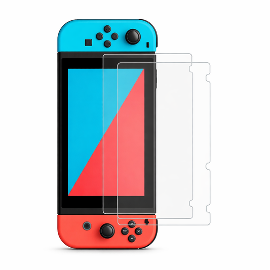 Prime Goods 2x HD Tempered Glass Screen Protector Guard for Nintendo Switch 2 2025/OLED/Lite - Clear