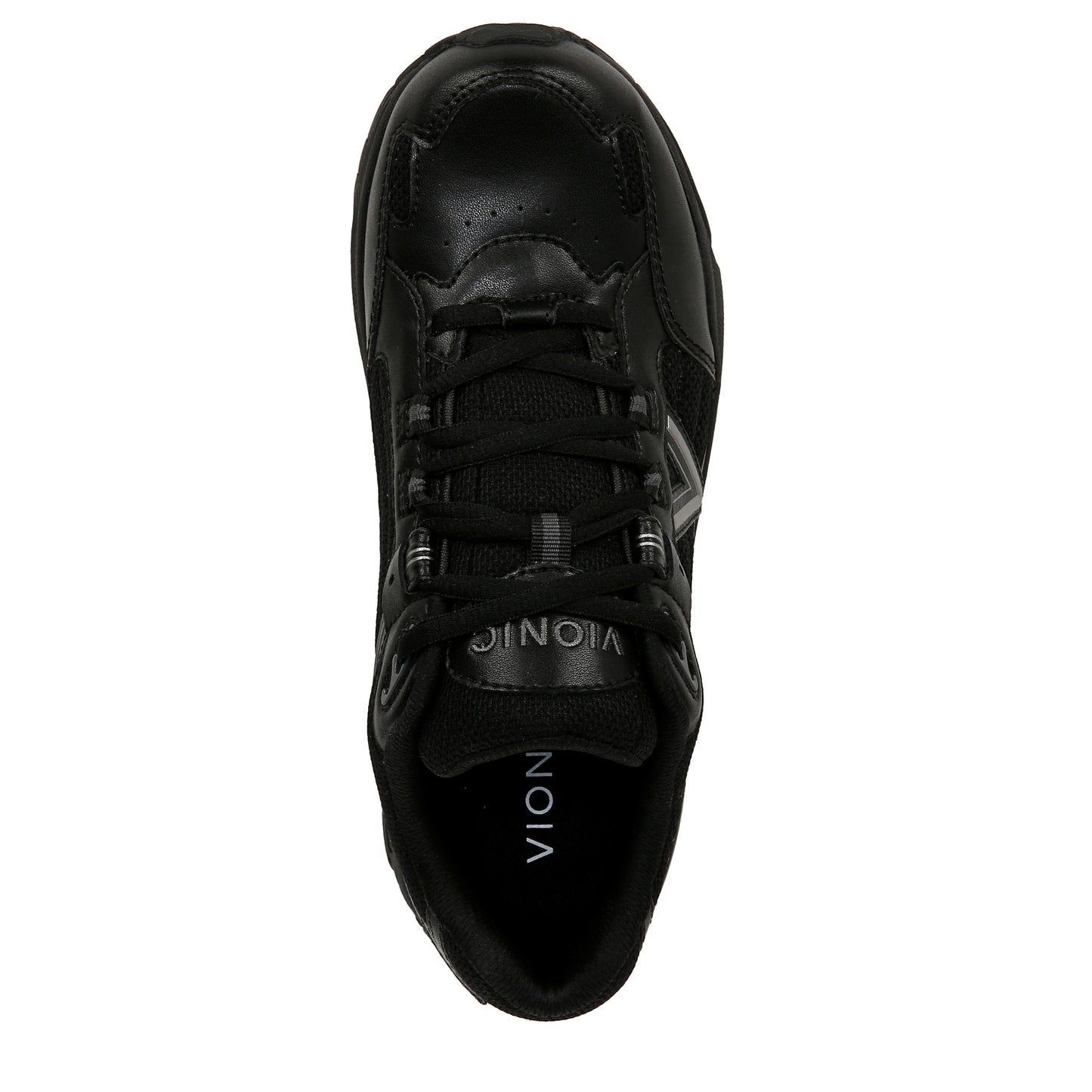 Black Leather & Fabric-