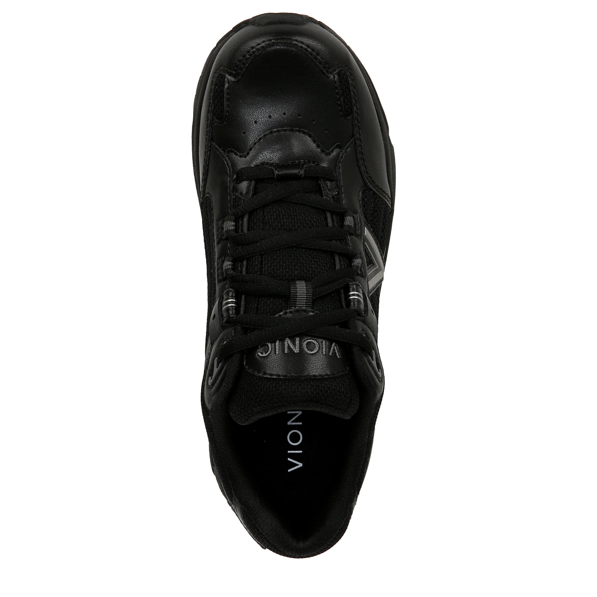 Black Leather & Fabric-