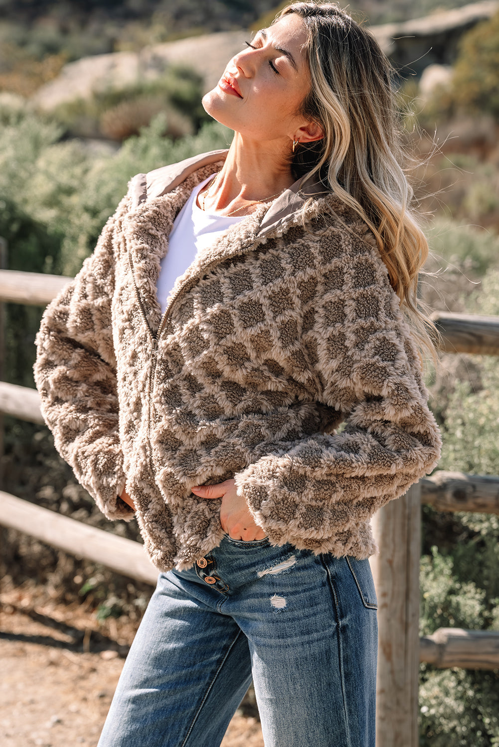 Threaded Pear Mia Up Side Hooded Jacket