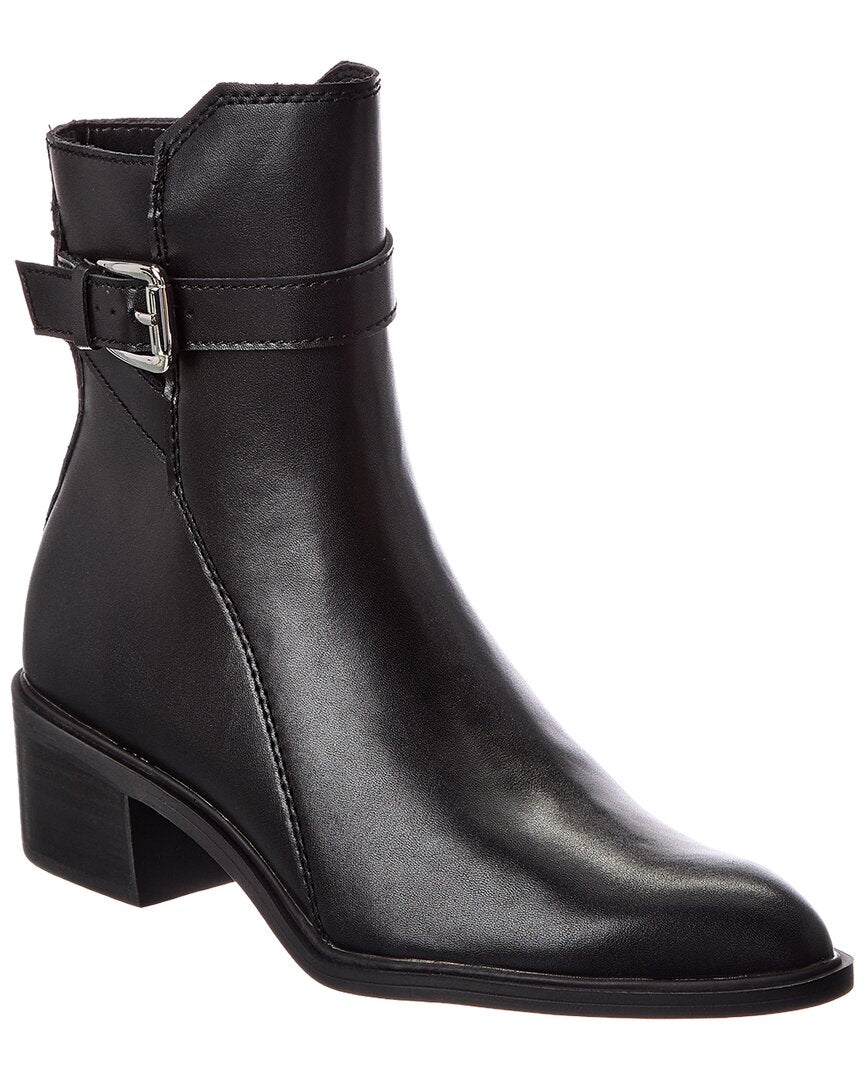 black leather-