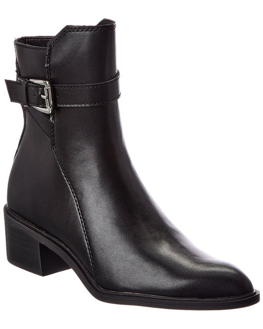 black leather-