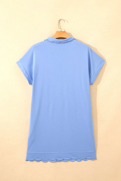 Zaylee Hem Pullover Mini PLUS Dress