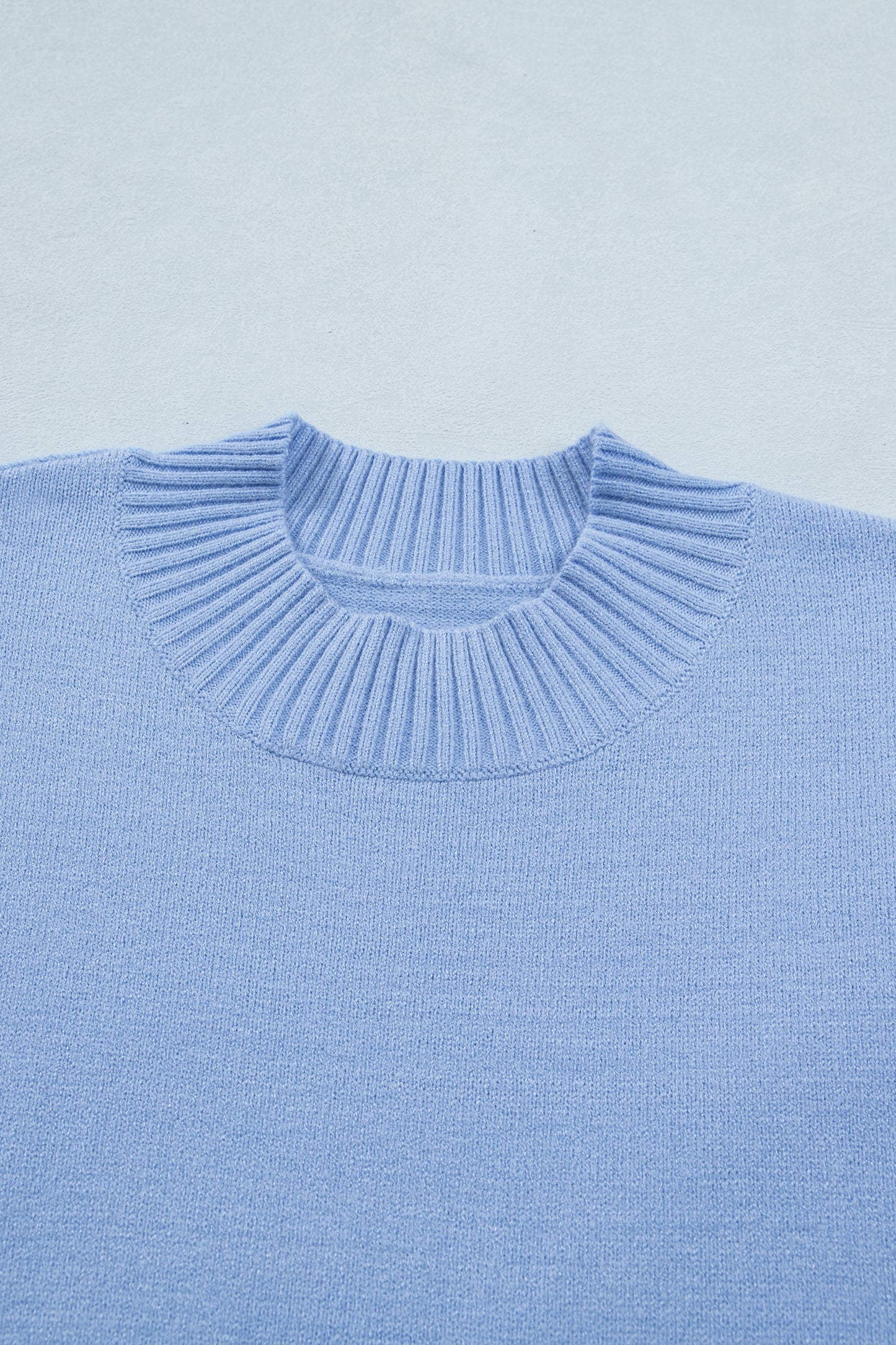 Threaded Pear Hadassah Ruffle Short Sleeve Sweater