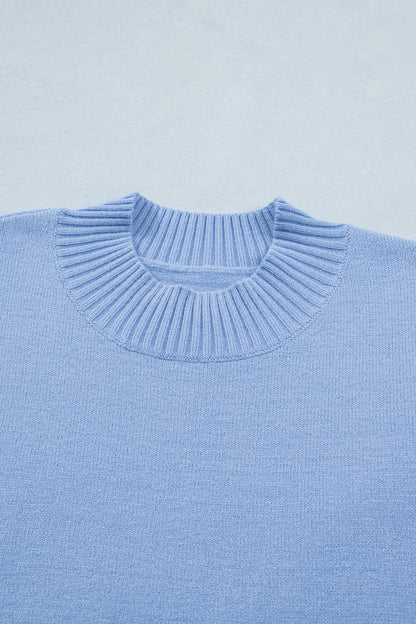 Threaded Pear Hadassah Ruffle Short Sleeve Sweater