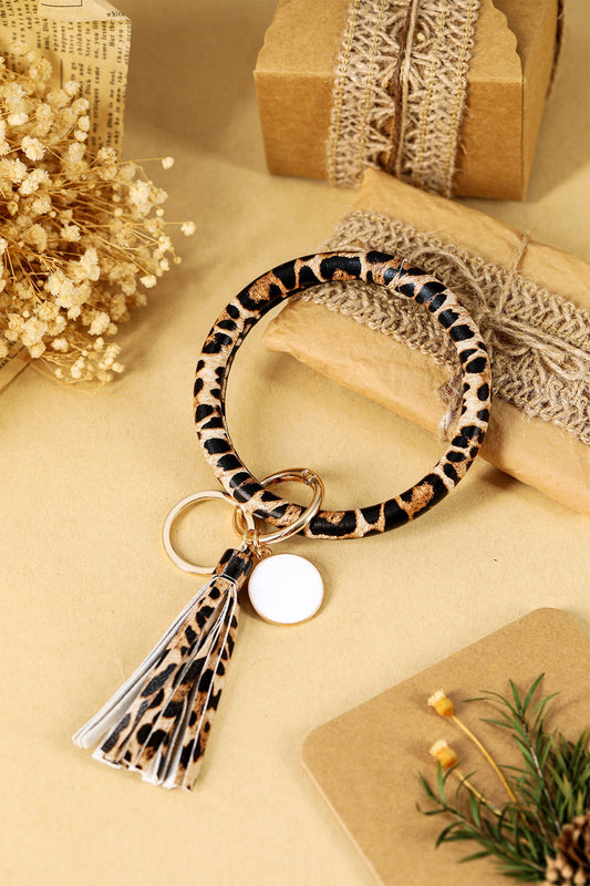 Threaded Pear Amani Key Chain Bangle Bracelet