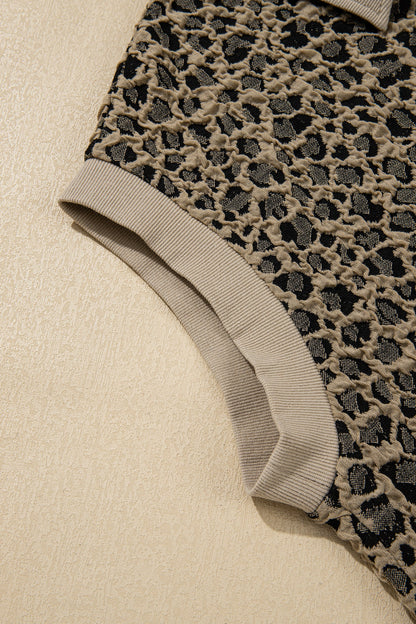 Threaded Pear Veda Collar Cuffed Sleeve PLUS Top