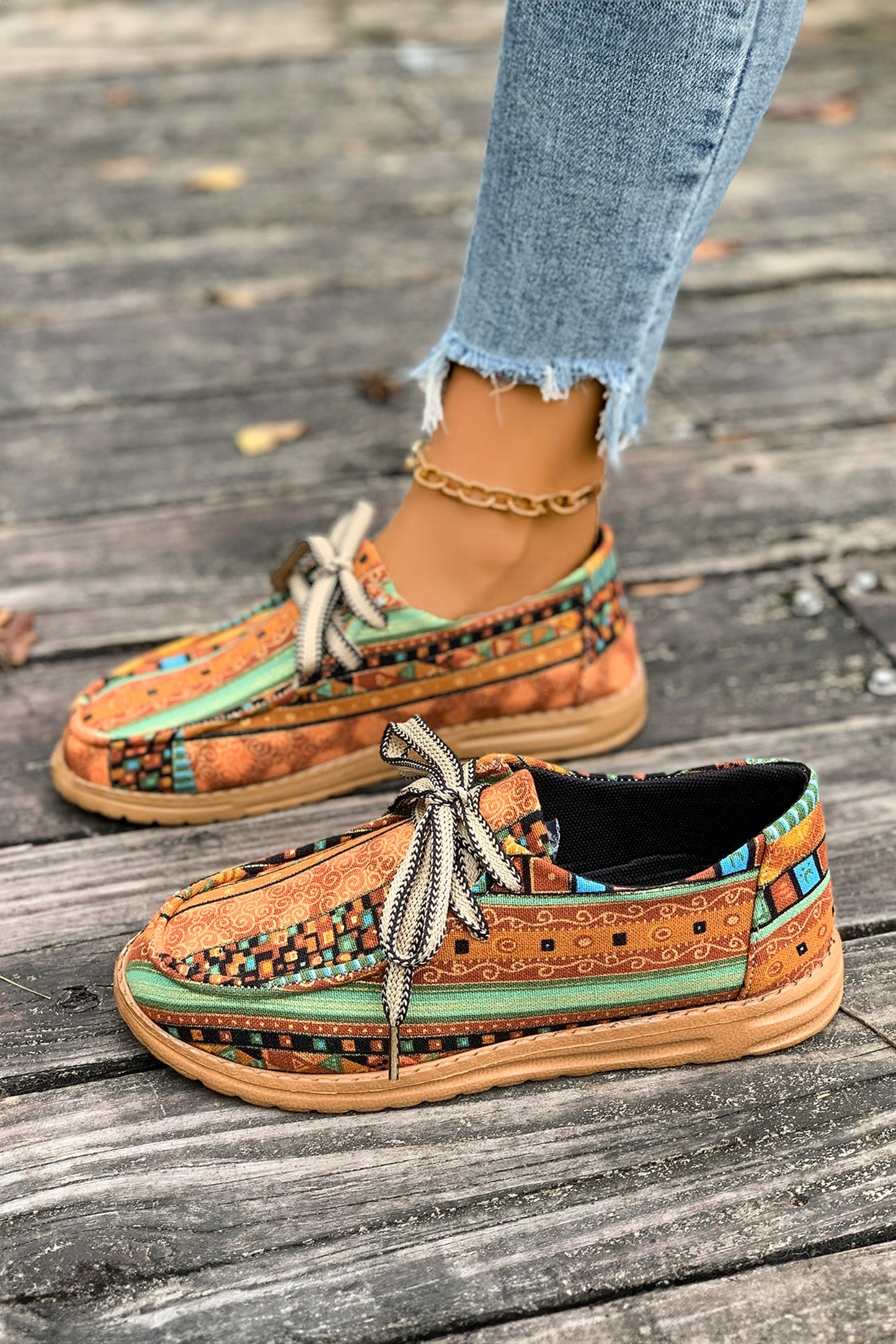 Threaded Pear Frankie Detail Comfort Loafer Shoes