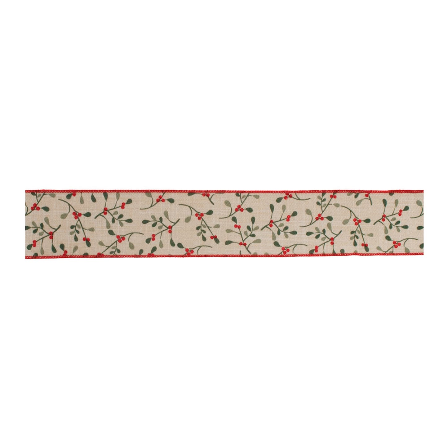 Melrose International Holiday Berry Ribbon (Set of 2)