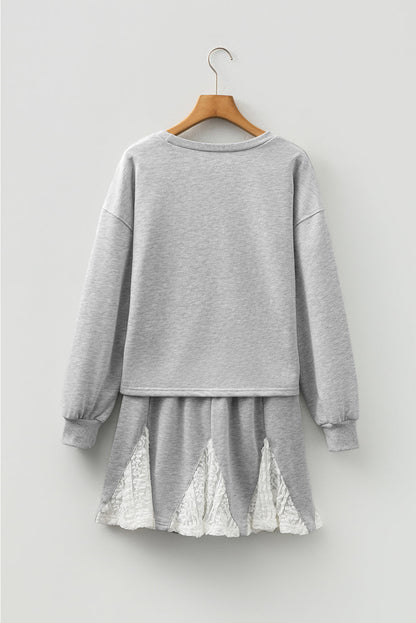 Threaded Pear Amelia Patchwork Drop Shoulder Pullover