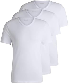 Hugo Boss V-Neck T-Shirt 3-Pack Men's — White