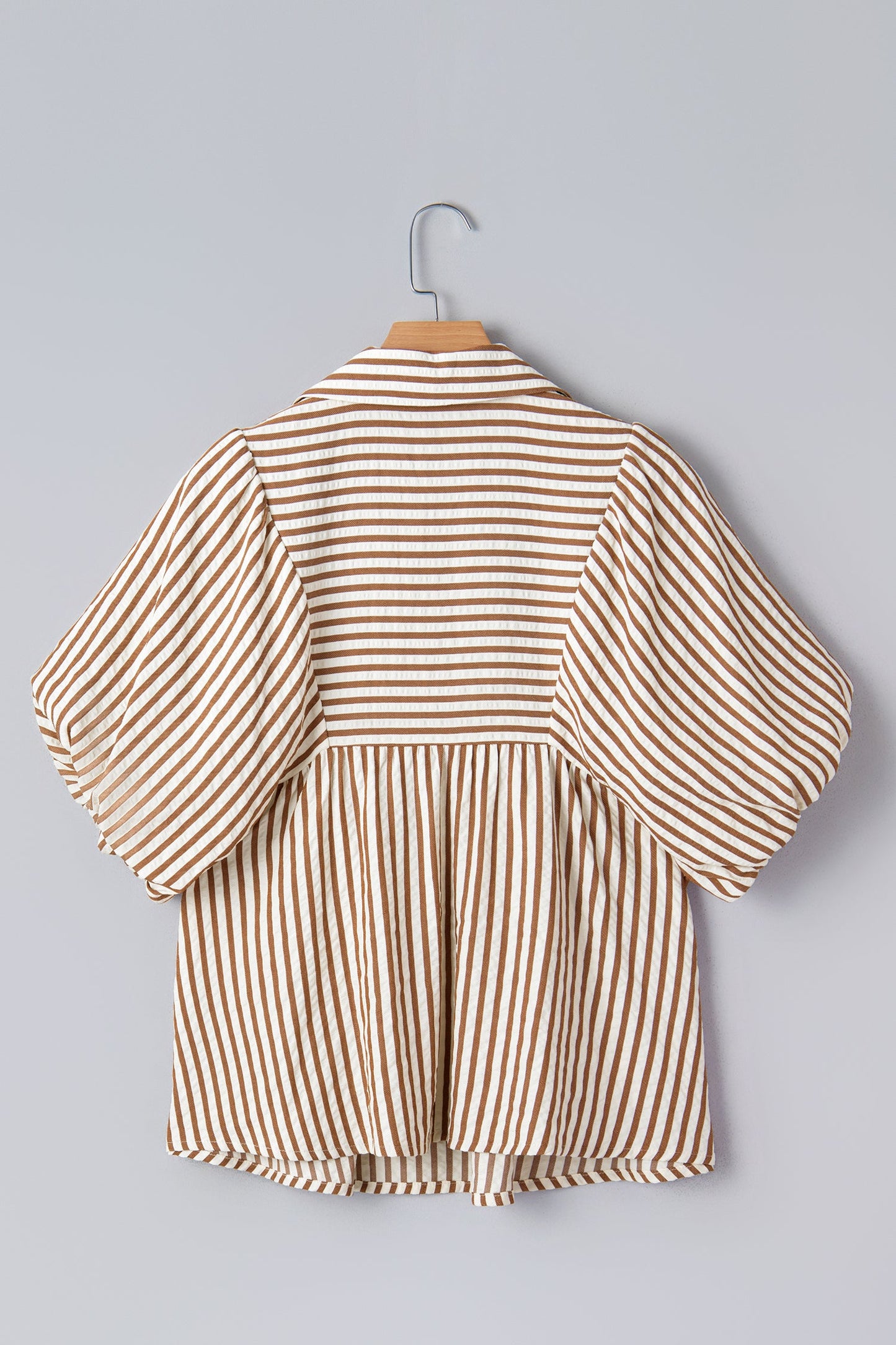 Threaded Pear Lina Short Puff Sleeve Blouse
