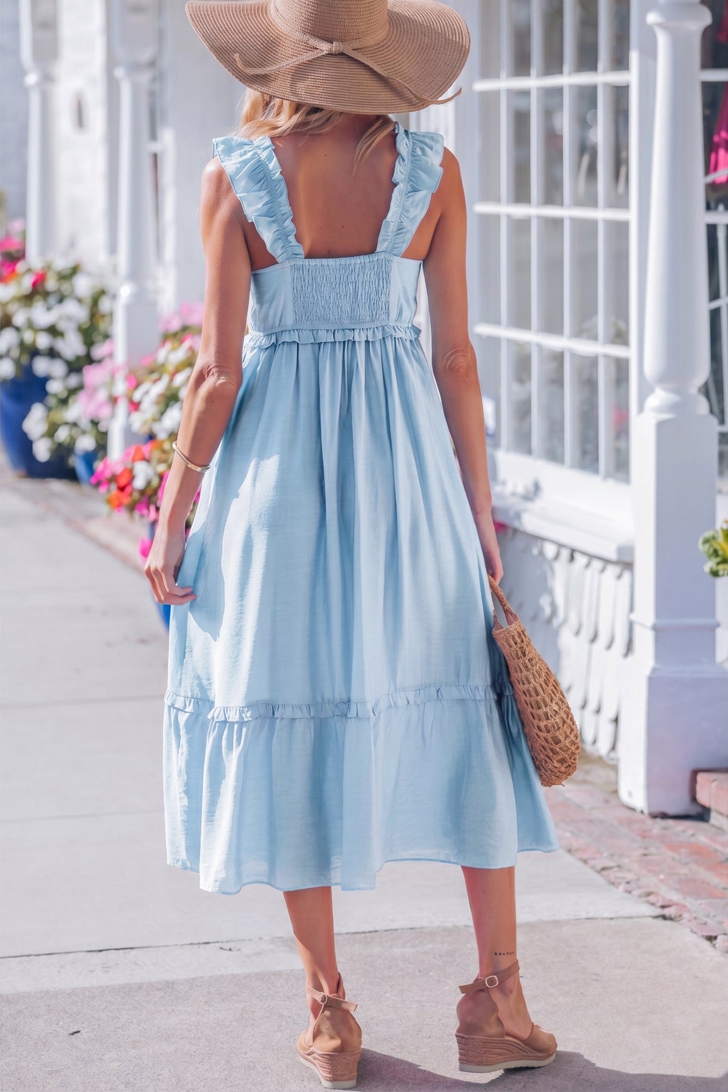 Threaded Pear Emily Waist Sleeveless Maxi Dress