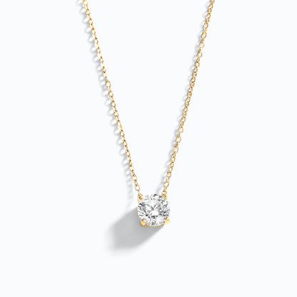 Mint & Lily Dainty Solitaire Pendant Necklace