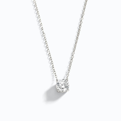 Mint & Lily Dainty Solitaire Pendant Necklace