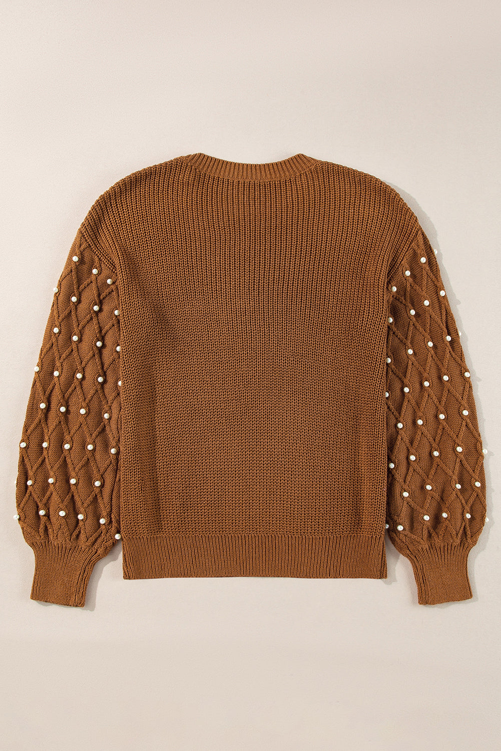 Threaded Pear Evelyn Beaded Drop Shoulder Sweater