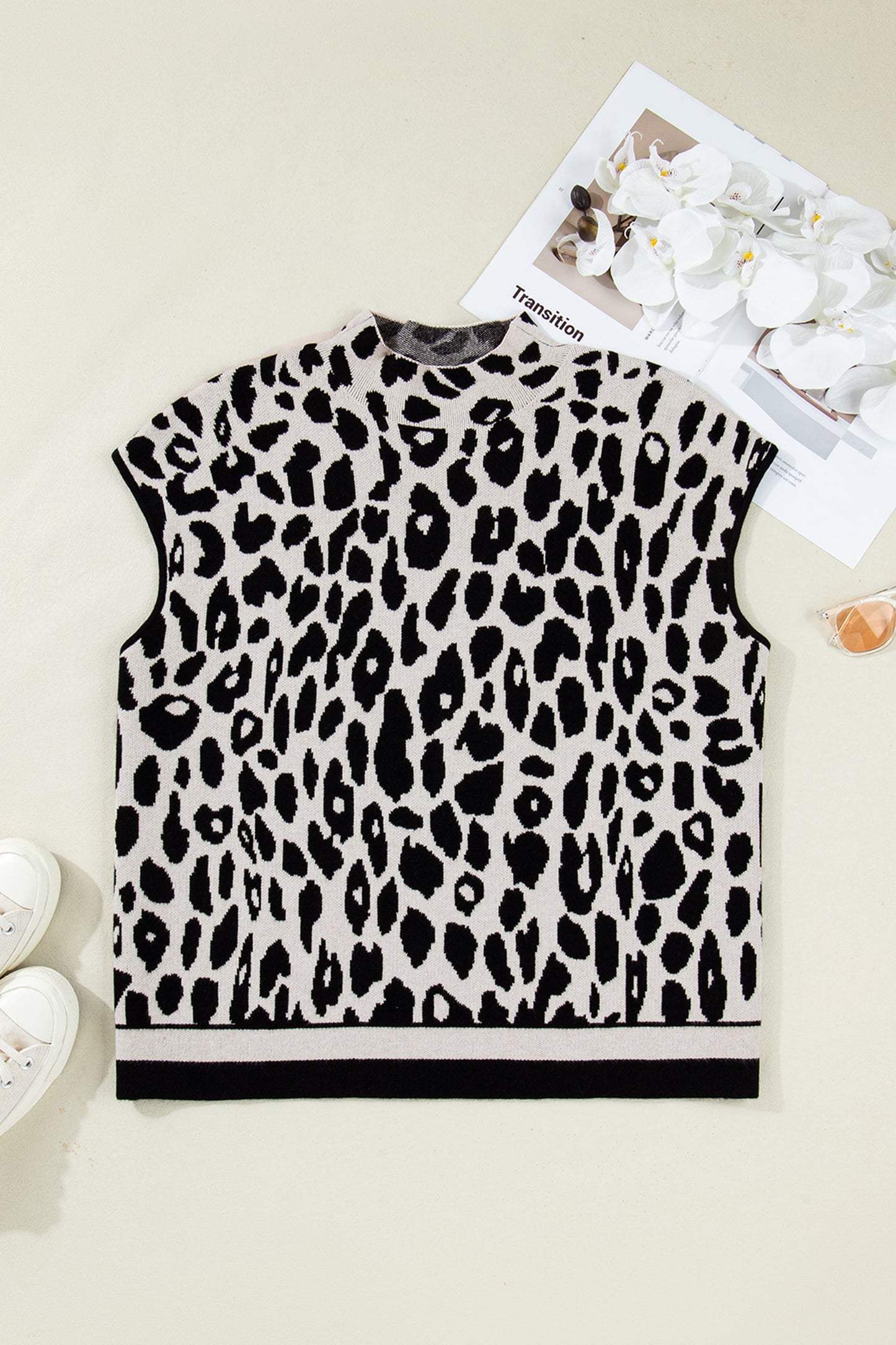 Threaded Pear Araceli High Short Sleeve PLUS Sweater