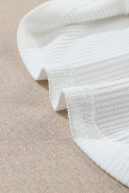 Threaded Pear Adelyn Ribbed Knit High Long Sleeve Top