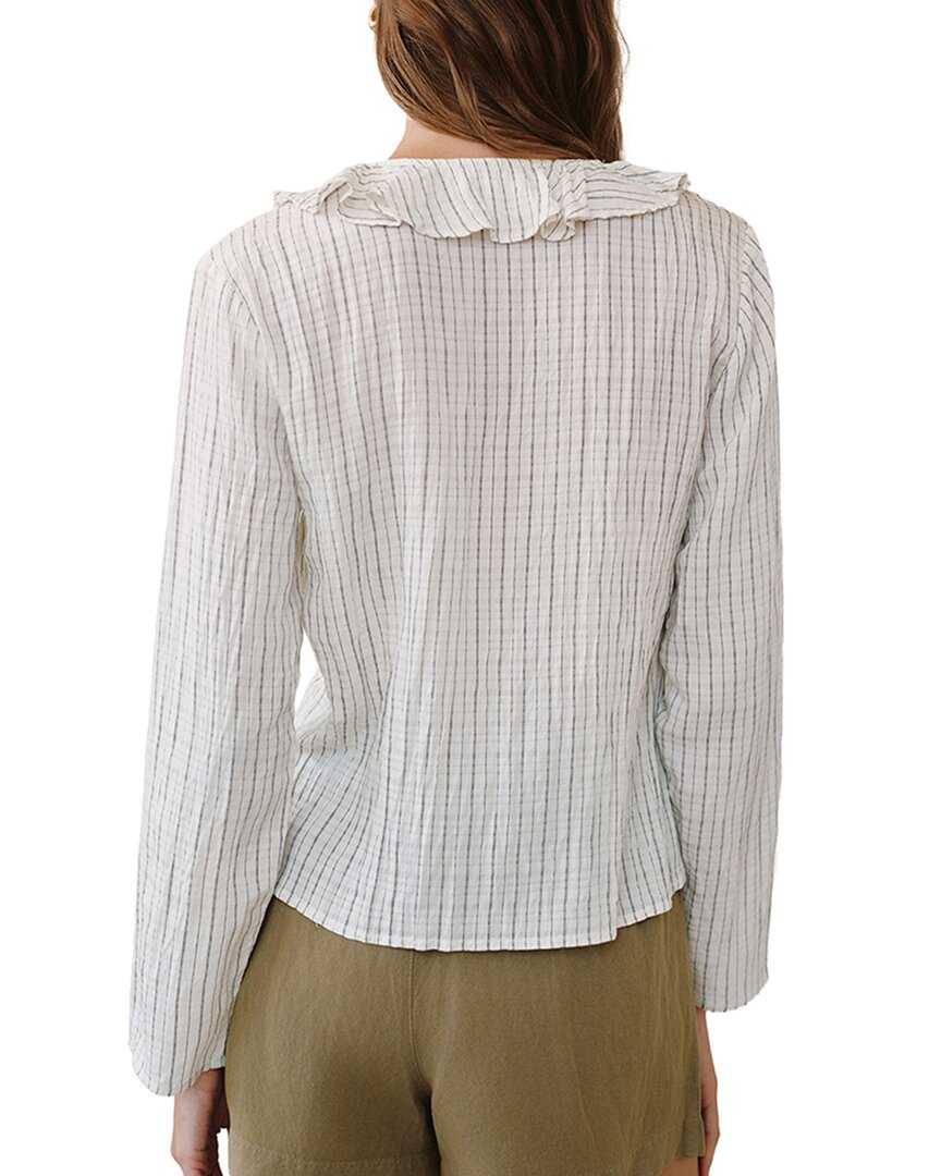ECBLK-ECRU/BLACK PINSTRIPE-