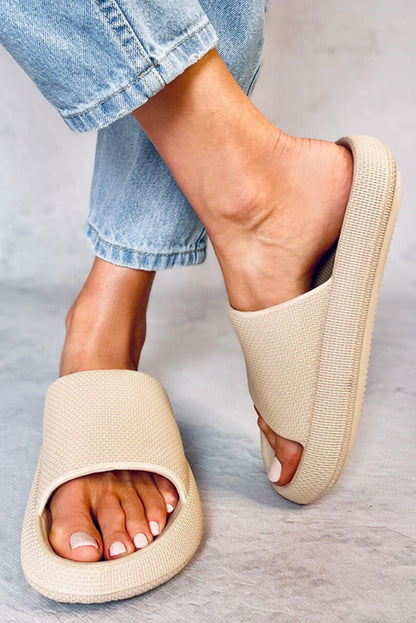 Threaded Pear Aubree Band Thick Sole Slippers
