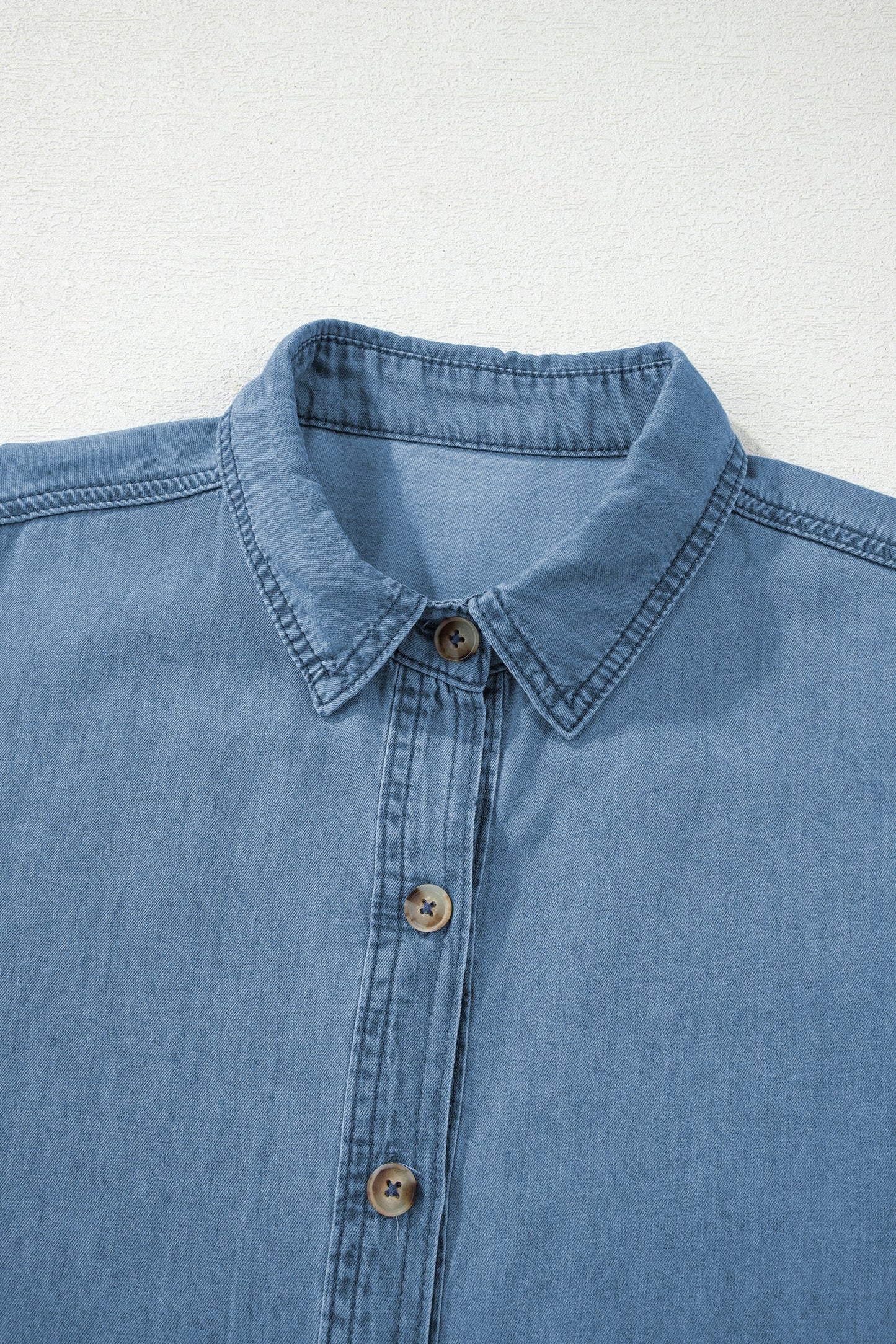 Threaded Pear Makenna Myosotis Down Slim Shirt