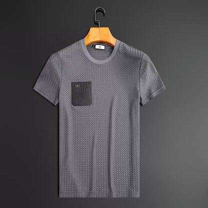 Anti-Wrinkle Flex Suit Mens Short Sleeve Slim Fit Shirts