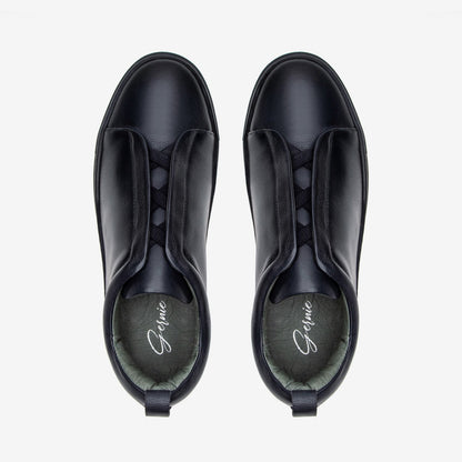 Navy Grainy-