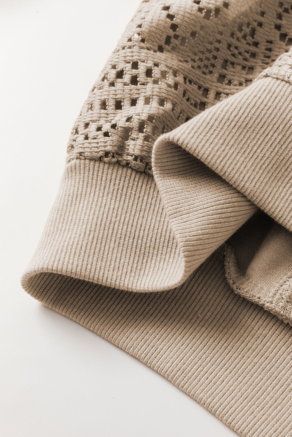 Threaded Pear Rheaissa Seam Ribbed Trim Sweatshirt