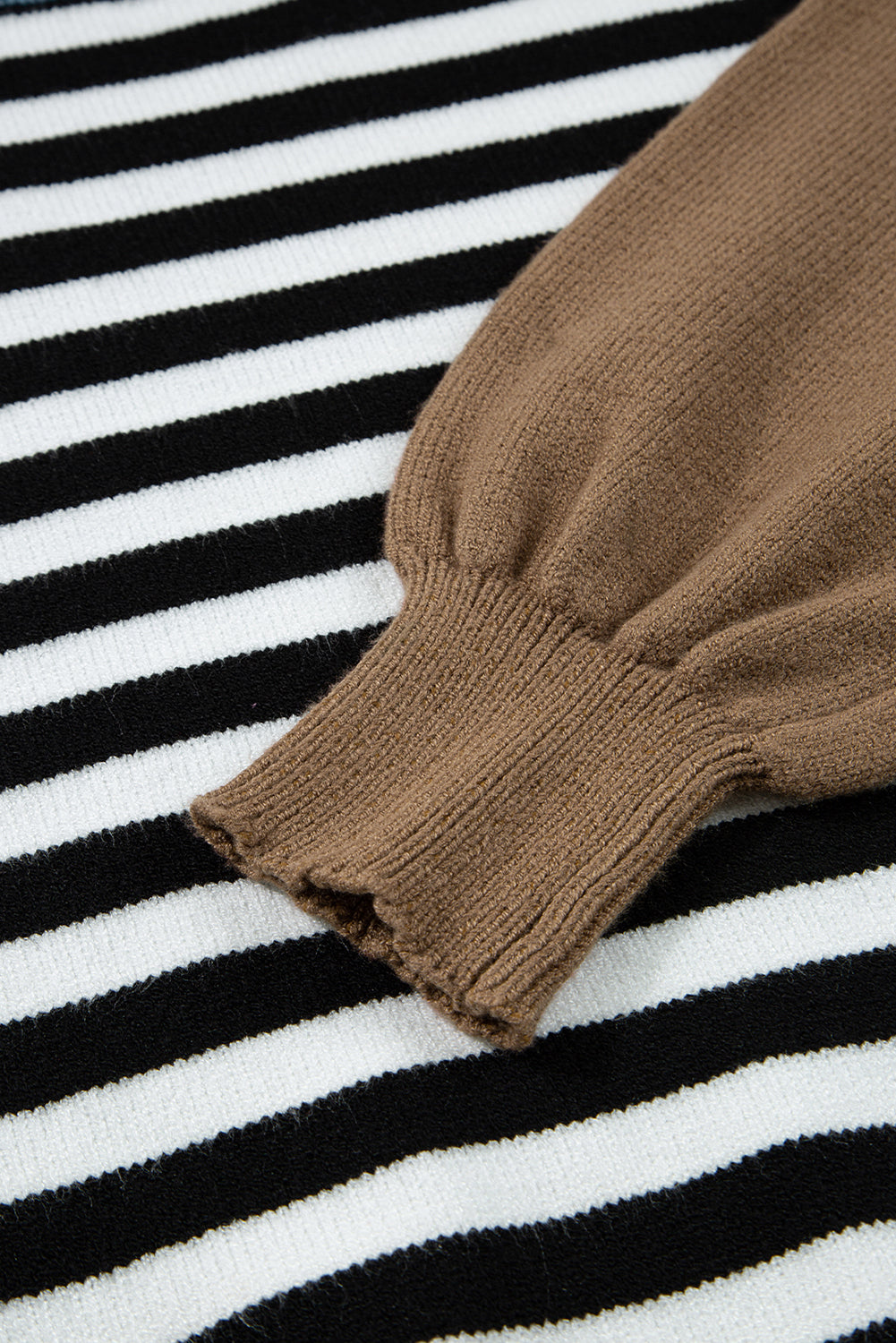Threaded Pear Julieta Colorblock Sleeve Chic Sweater