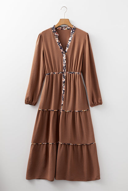 Threaded Pear Cameron Long Sleeve Maxi Dress