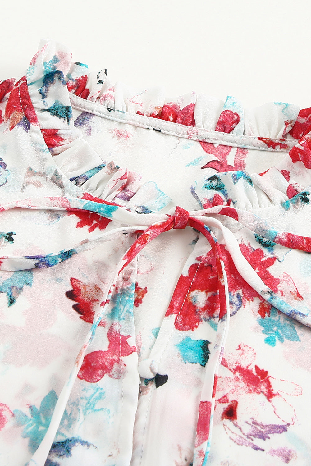 Threaded Pear Mckenna Cakewalk Floral Smocked Blouse