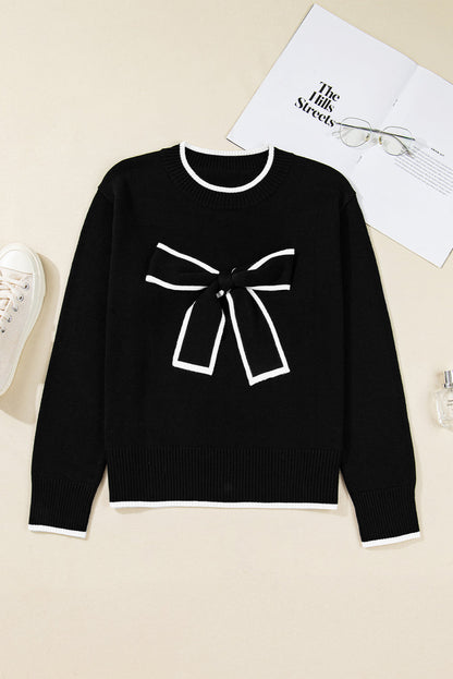 Threaded Pear Malaysia accent Holiday Cropped Sweater