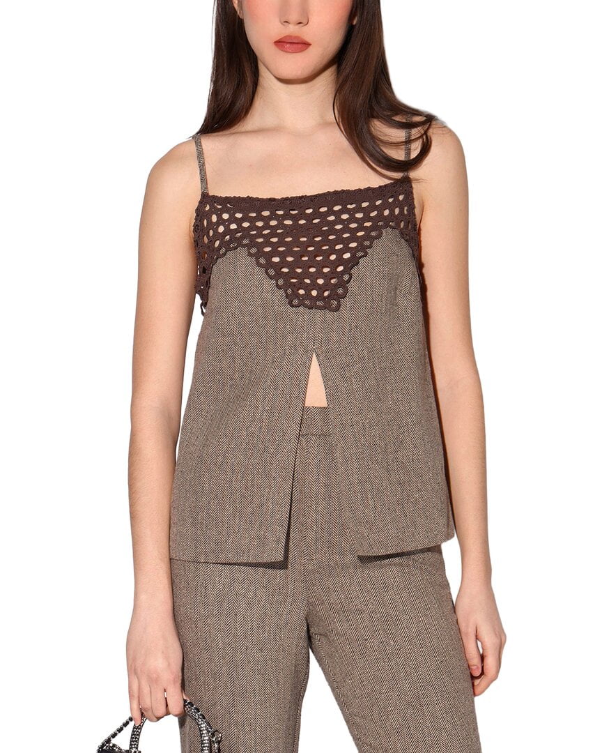 BROWN HERRINGBONE-