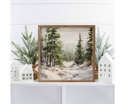 Kendrick Home Timber Snowy Path