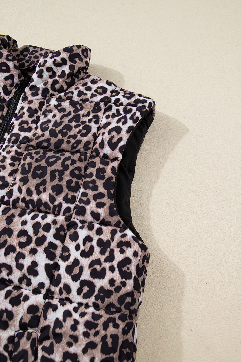 Threaded Pear Aria Zipper Casual Puff Vest