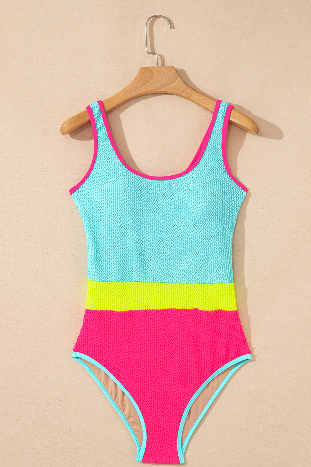 Threaded Pear Hanna Patchwork One Piece Swimsuit