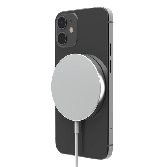 Puregear Round 15w Qi-Certified Fast Wireless Charging Pad for Iphone 13 / 13pro/ 13promax / 12/12 Pro Work with Magsafe Case - Fast Magnetic Wireless Charger, Airpods/Iphone 11, Galaxy S21 S20 &More