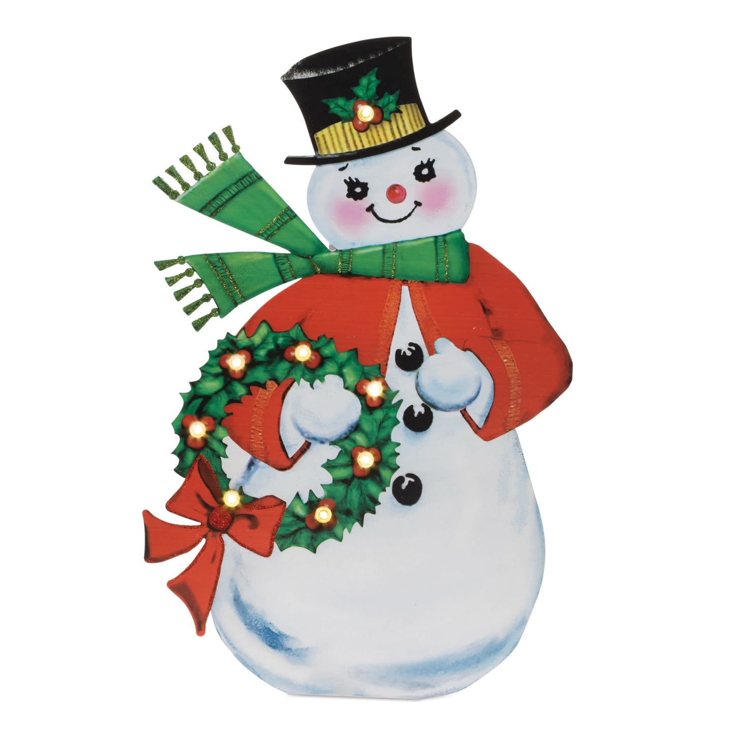 Melrose International Nostalgic Snowman LED Display 24"H