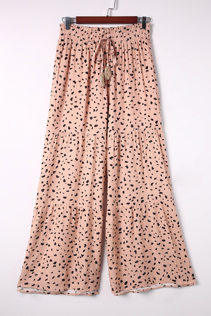Threaded Pear Analia Leg Dalmatian Palazzo Pants