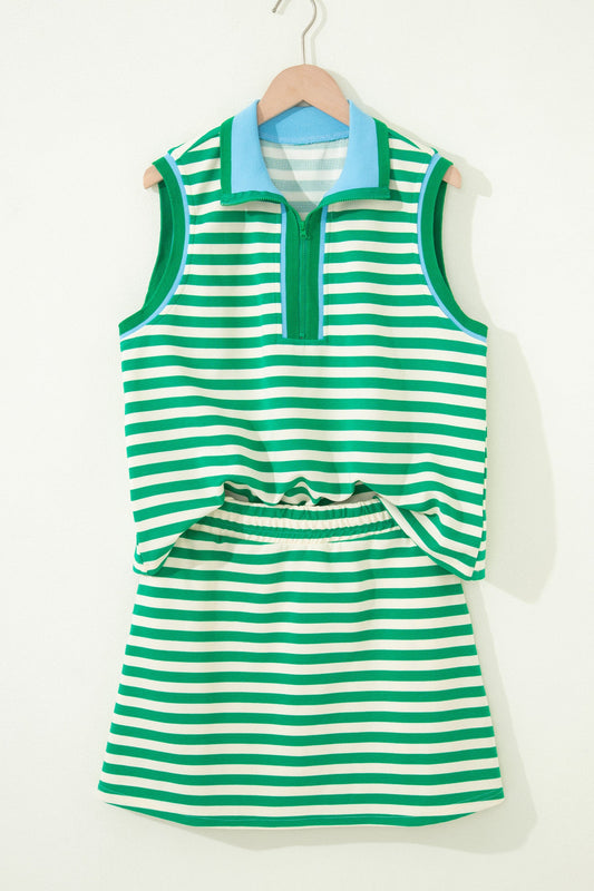 Threaded Pear Ruth Sleeveless 2pcs Skort Set