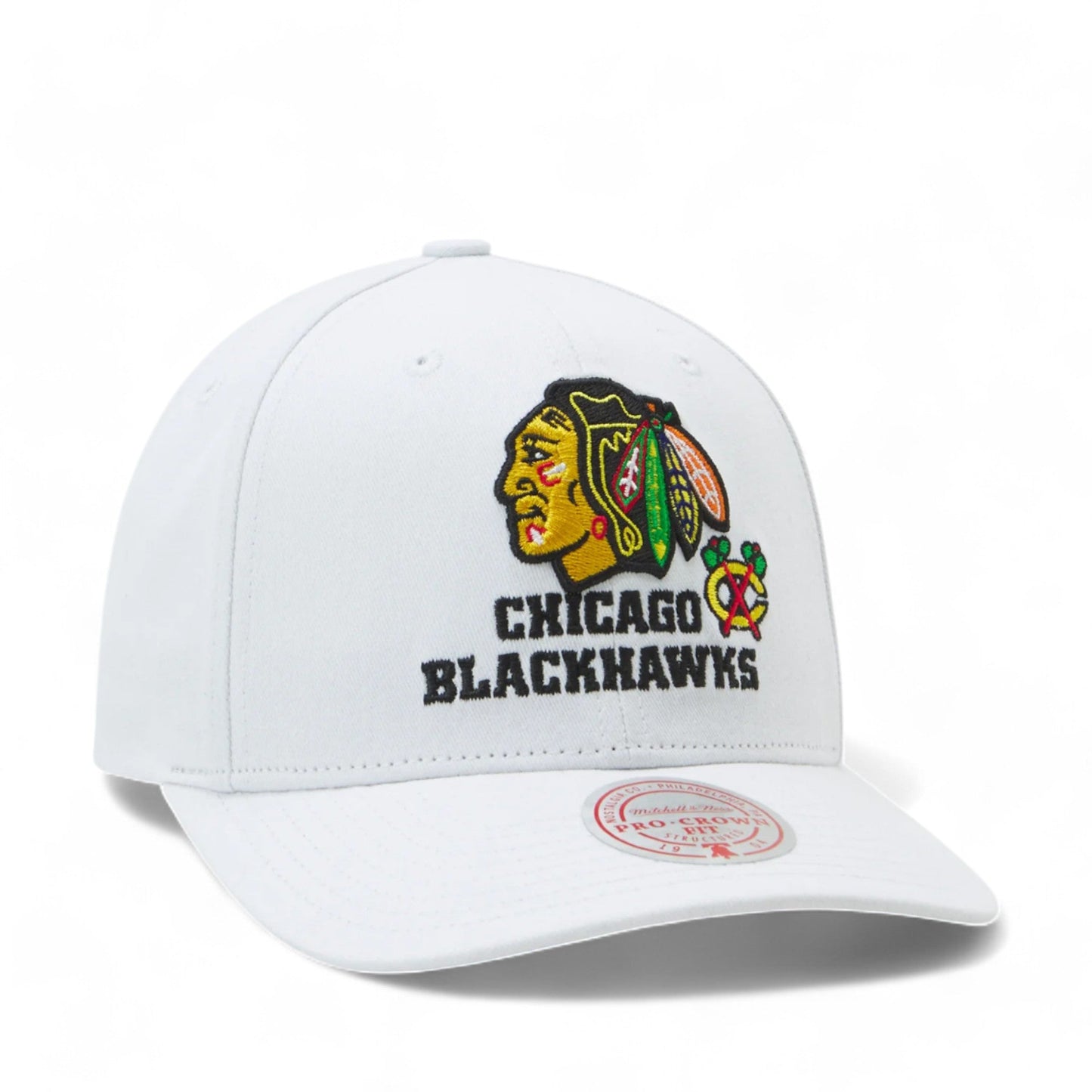Mitchell & Ness Men's NHL All In Pro Snapback Blackhawks White