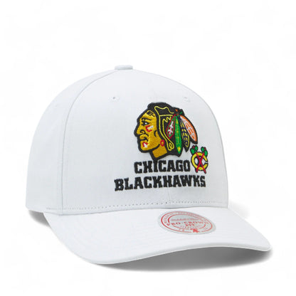 Mitchell & Ness Men's NHL All In Pro Snapback Blackhawks White
