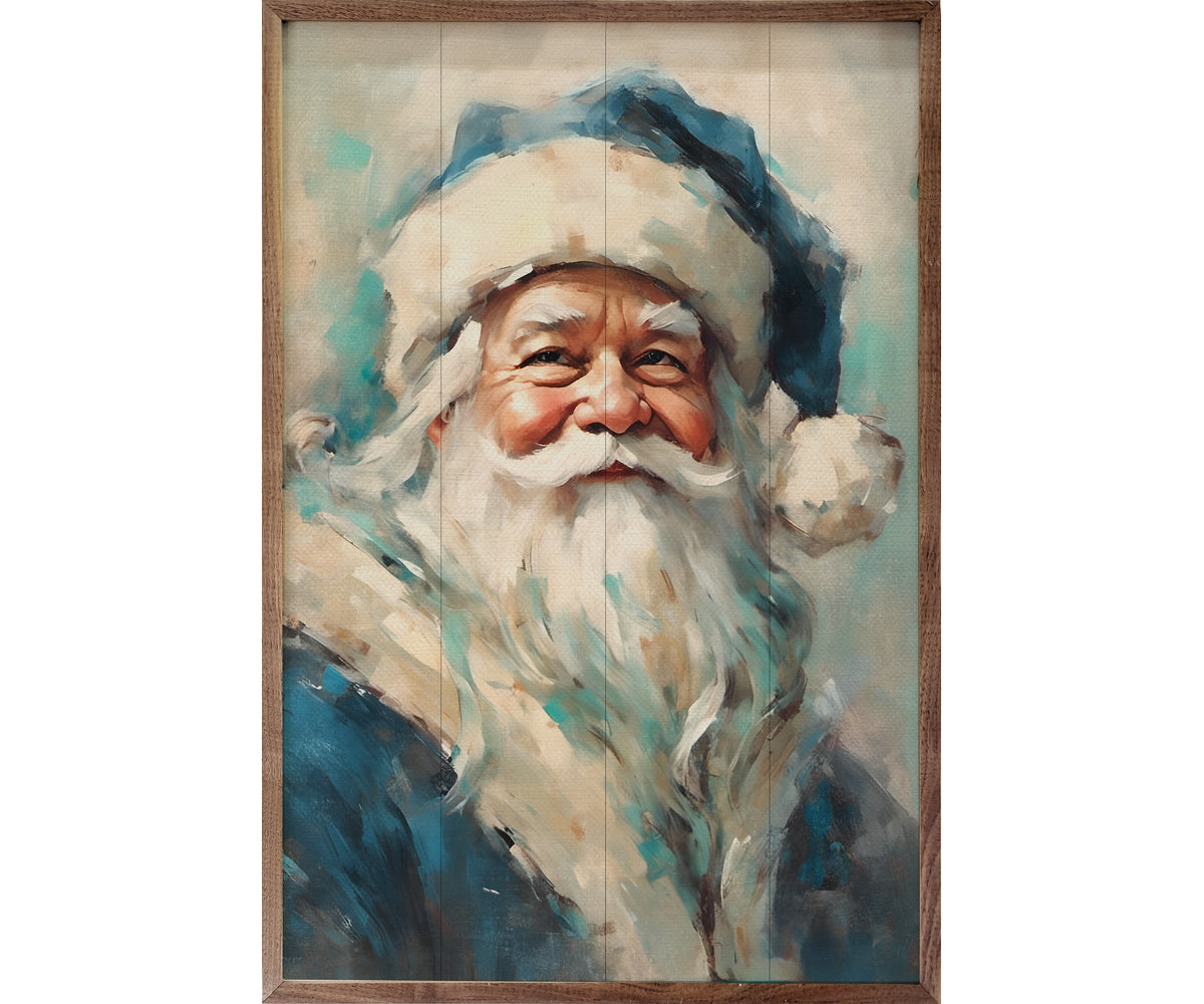 Kendrick Home Blue Santa Portrait
